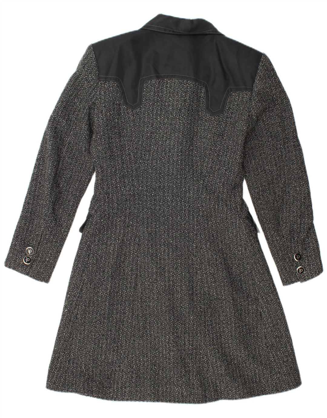 ROCCOBAROCCO ženski kaput IT 42 Srednja crna flekasta vuna