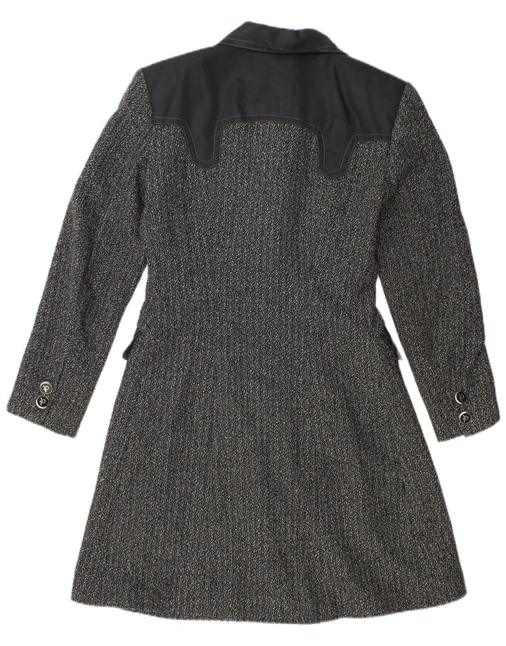 ROCCOBAROCCO ženski kaput IT 42 Srednja crna flekasta vuna