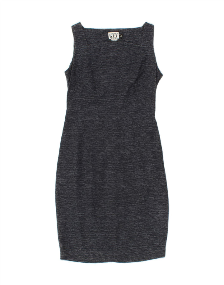 GIEFFEFFE Womens Bodycon Dress IT 46 Large Grey Flecked Cotton Vintage Gieffeffe and Second-Hand Gieffeffe from Messina Hembry 