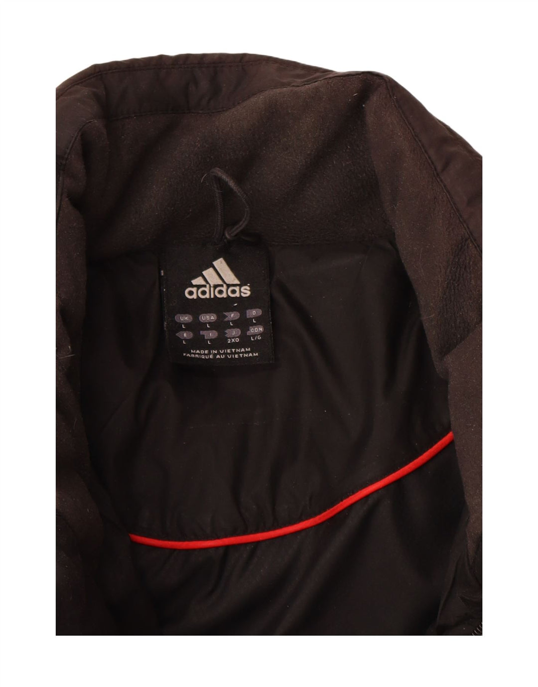 Adidas muška podstavljena jakna UK 40 veliki crni poliester