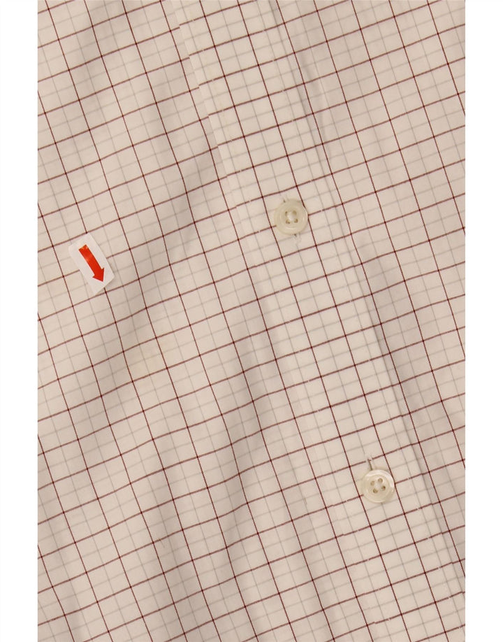 J. CREW muška tanka košulja veličine 17 1/2 XL bijeli karirani pamuk