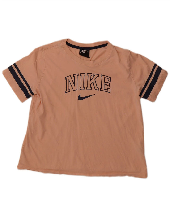 NIKE Ženska majica kratkih rukava s grafičkim motivima UK 14 Large Pink Cotton