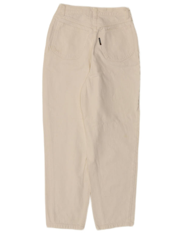 STEFANEL Ženske traperice visokog struka IT 44 srednje W24 L27 sivobijeli pamuk