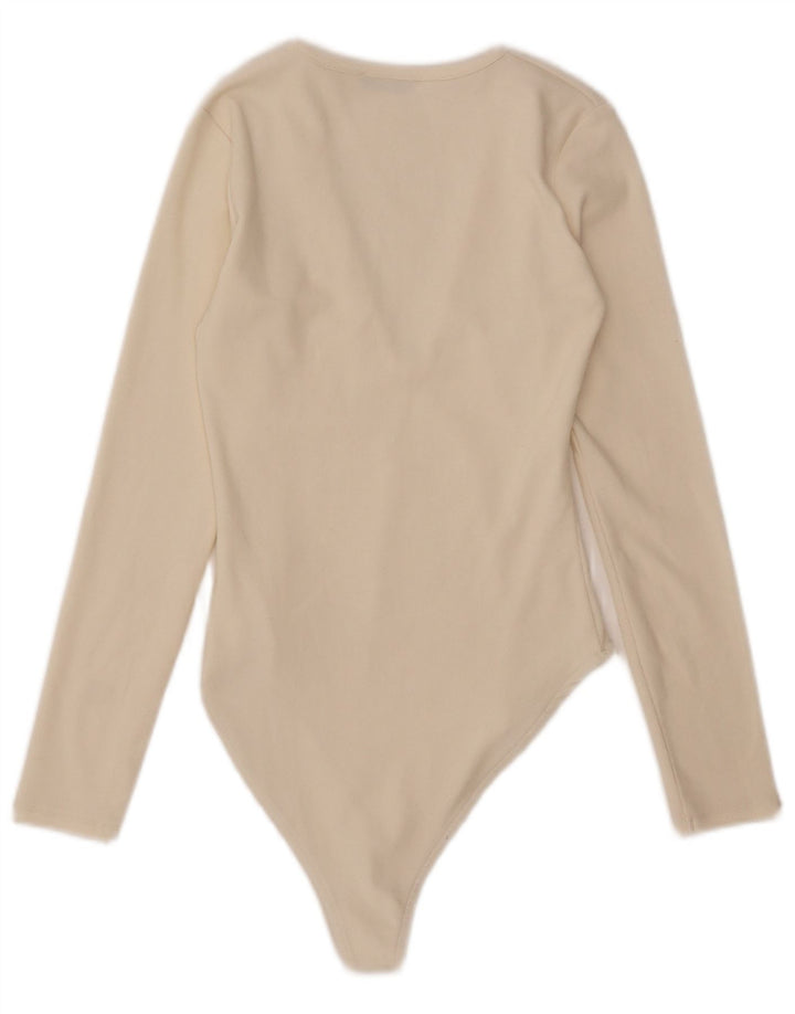 Zara ženski bodi dugih rukava UK 12 Medium Off White