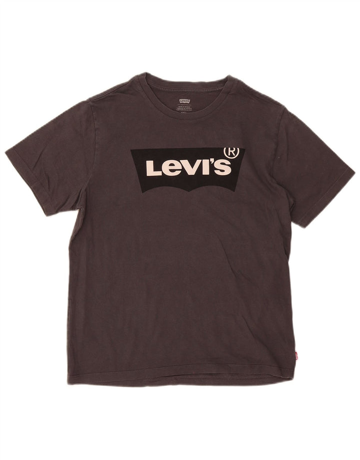 Levi's muška majica kratkih rukava s grafičkim motivima, mali sivi pamuk