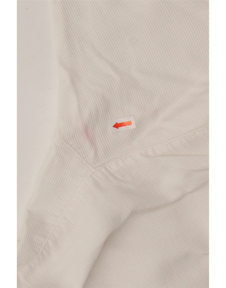 LES COPAINS Ženska kratke bluze od samta UK 12 Srednje bijela cvjetna