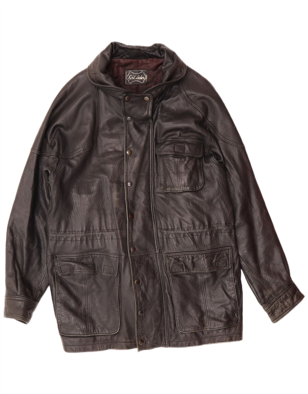 VINTAGE muška kožna jakna UK 40 velika crna koža