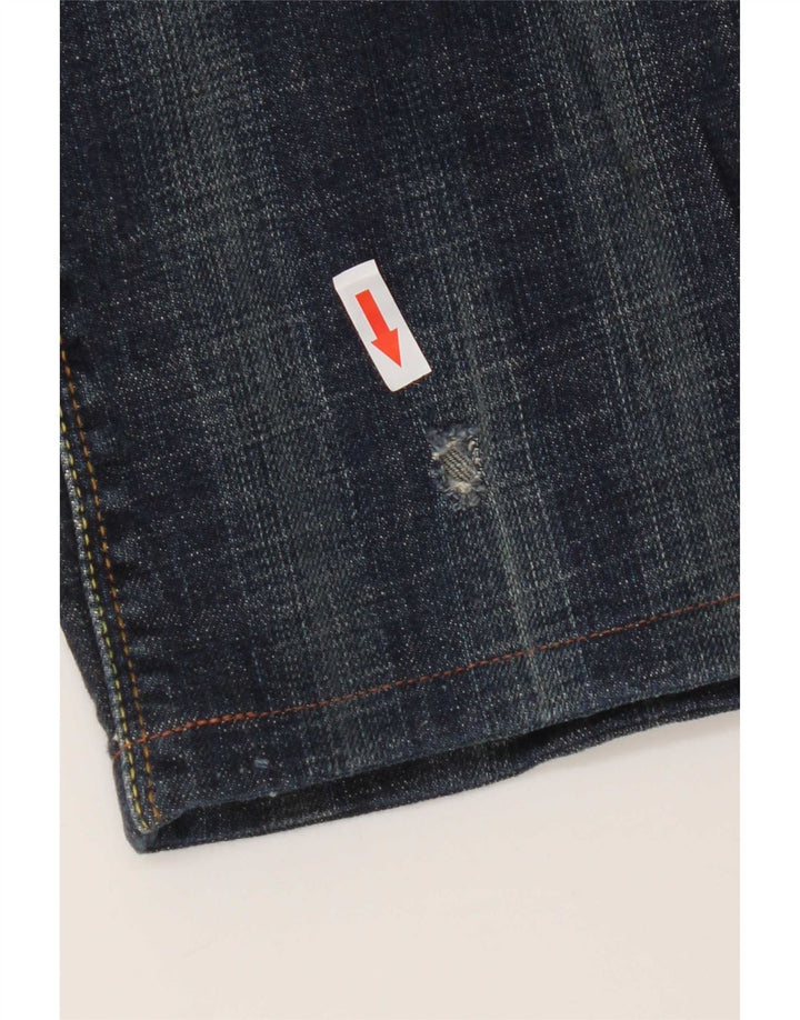 Levi's ženske ravne traperice 570 W32 L29 tamnoplavi pamuk