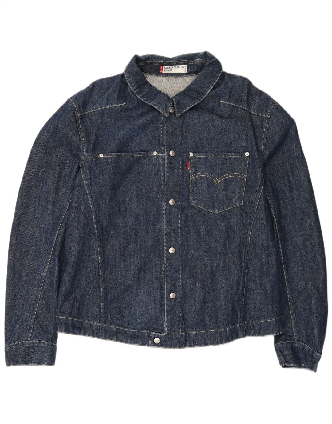 Levi's ženska traper jakna UK 42 XL tamnoplavi pamuk
