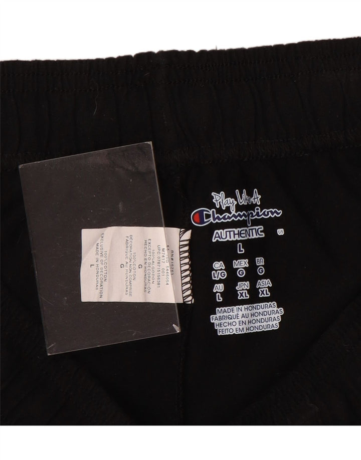 CHAMPION Ženske sportske kratke hlače UK 16 Veliki crni pamuk