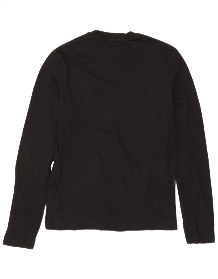 CALVIN KLEIN JEANS Muška majica dugih rukava s grafičkim motivima, mala, crna pamučna