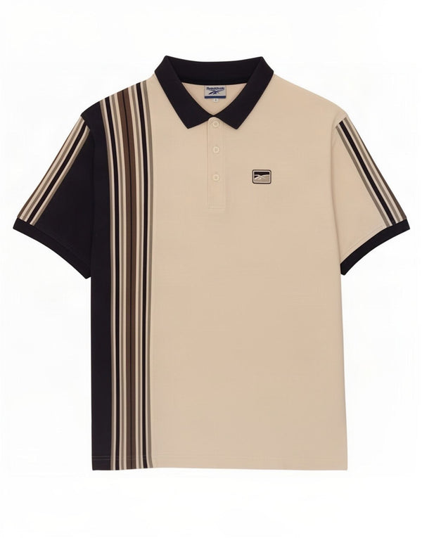 Reebok muška polo majica Large White Colourblock Pamuk