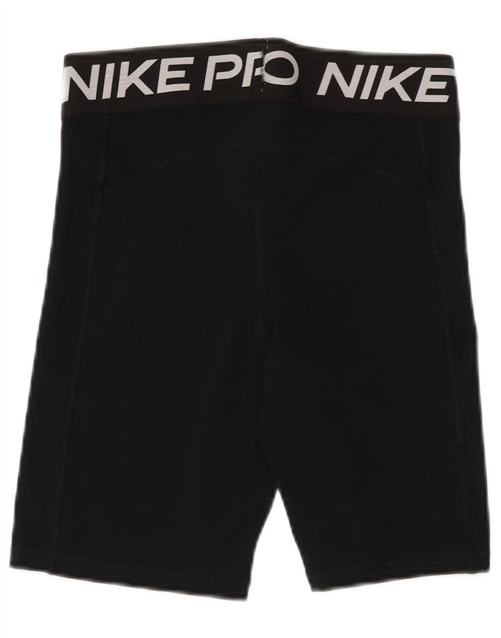 NIKE Ženske Dri Fit Graphic Sport Shorts UK 12 Srednji crni poliester