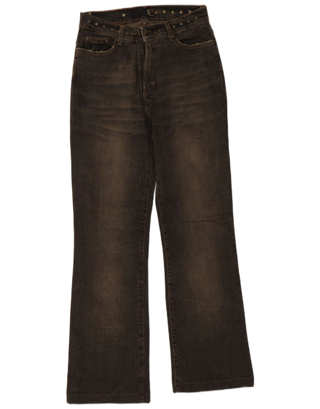 Just Cavalli ženske traperice s bootcut W29 L27 smeđi pamuk