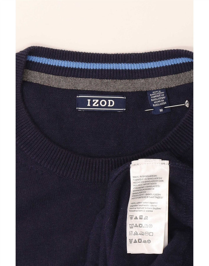 Izod muški džemper s okruglim izrezom Srednje tamnoplavi pamuk