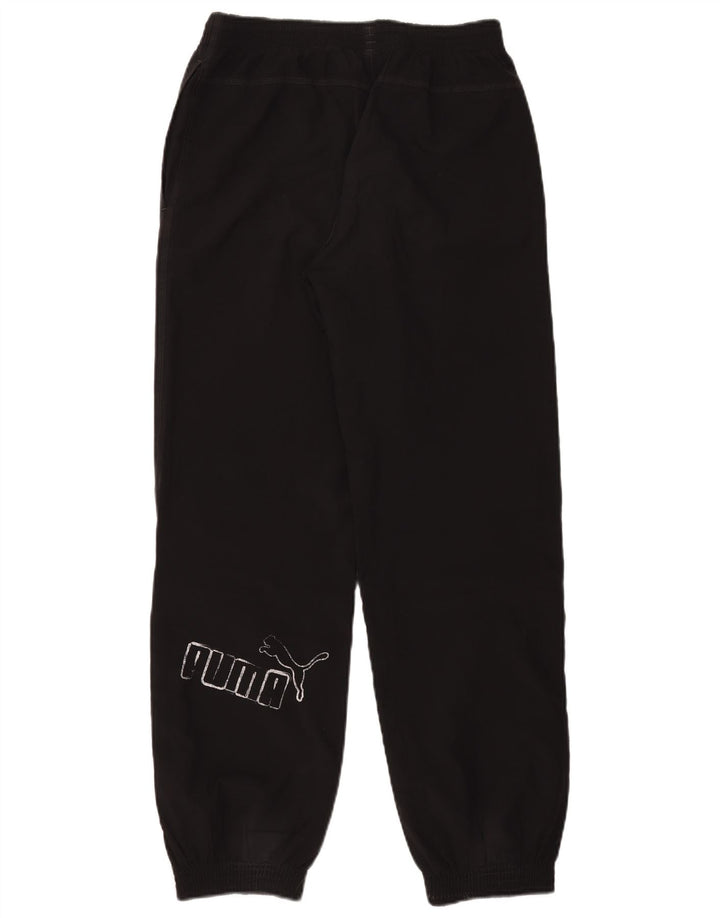 Puma Boys Graphic Trenirka Hlače Joggers 13-14 godina crni poliester