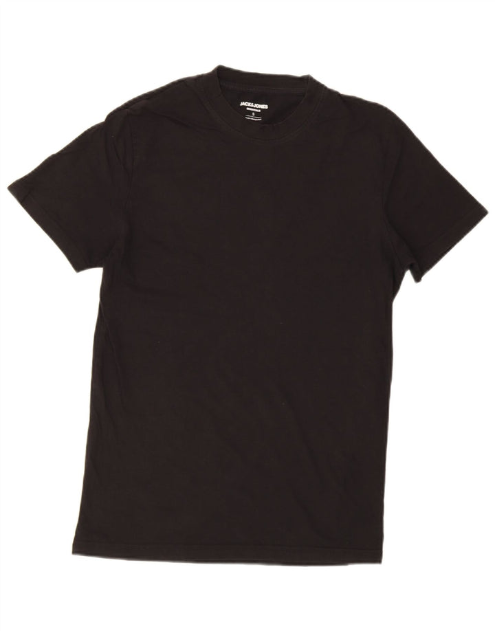 Jack & Jones Muška majica kratkih rukava Mali crni pamuk