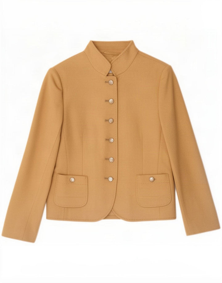 Basler ženski sako sa 6 gumba UK 12 Medium Beige Virgin Wool Classic
