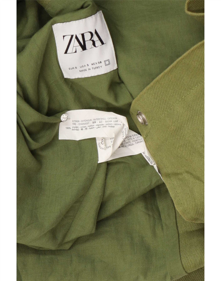 Zara muška bomber jakna UK 36 Mali zeleni pamuk