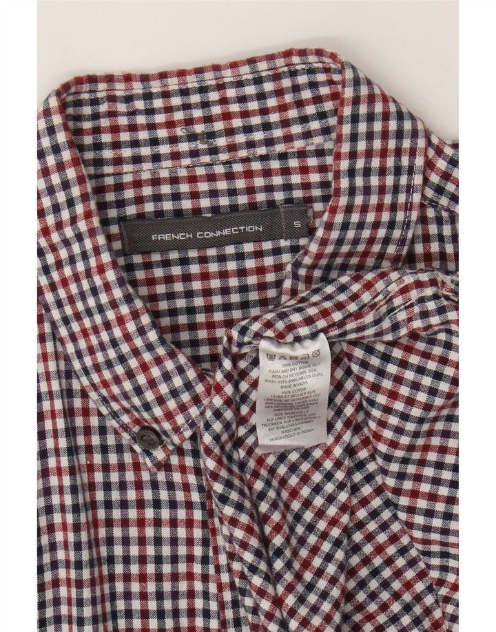 French Connection muška košulja Mala raznobojna gingham pamuk