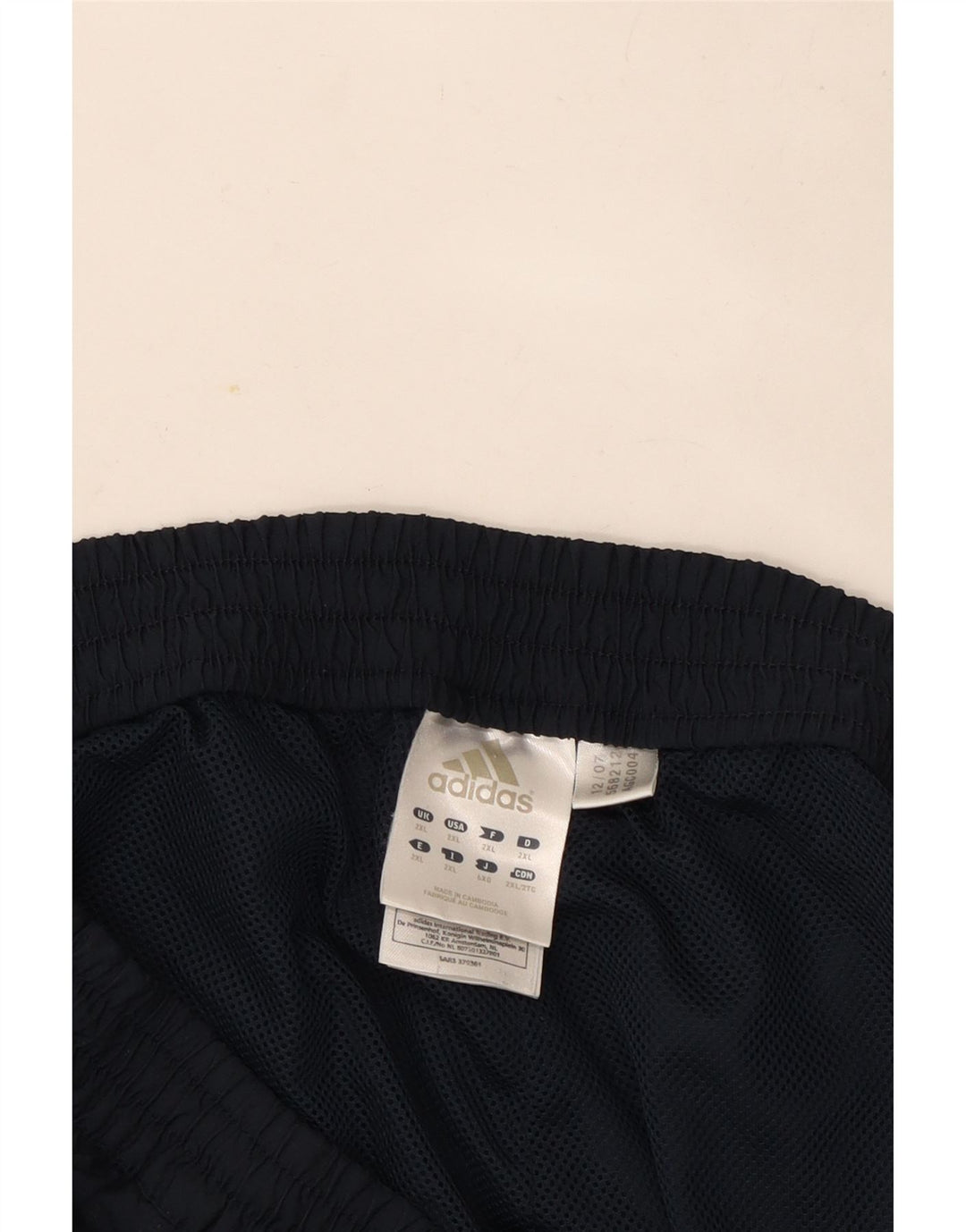 Adidas muške hlače za trenirku 2XL tamnoplavi poliester