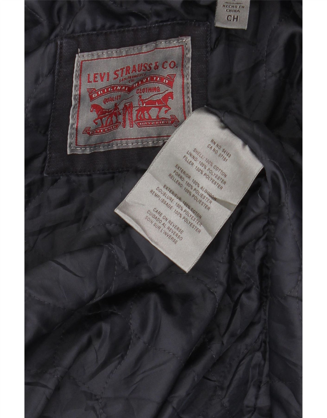 Levi's ženska jakna s kapuljačom UK 14 srednje tamnoplavi pamuk