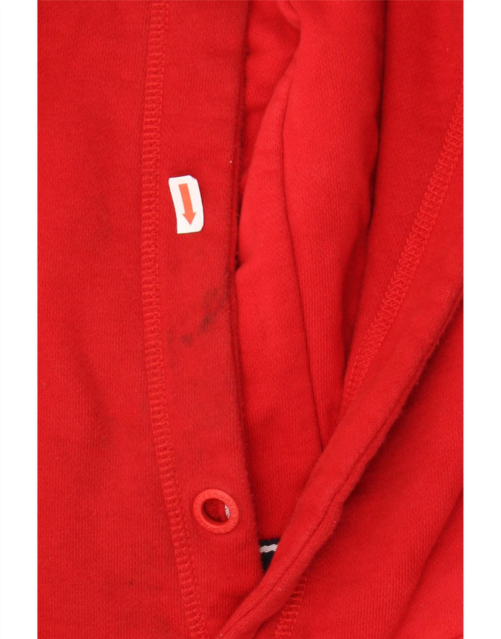 SUPERDRY Mens Hoodie Jumper Medium Red Cotton Vintage Superdry and Second-Hand Superdry from Messina Hembry 
