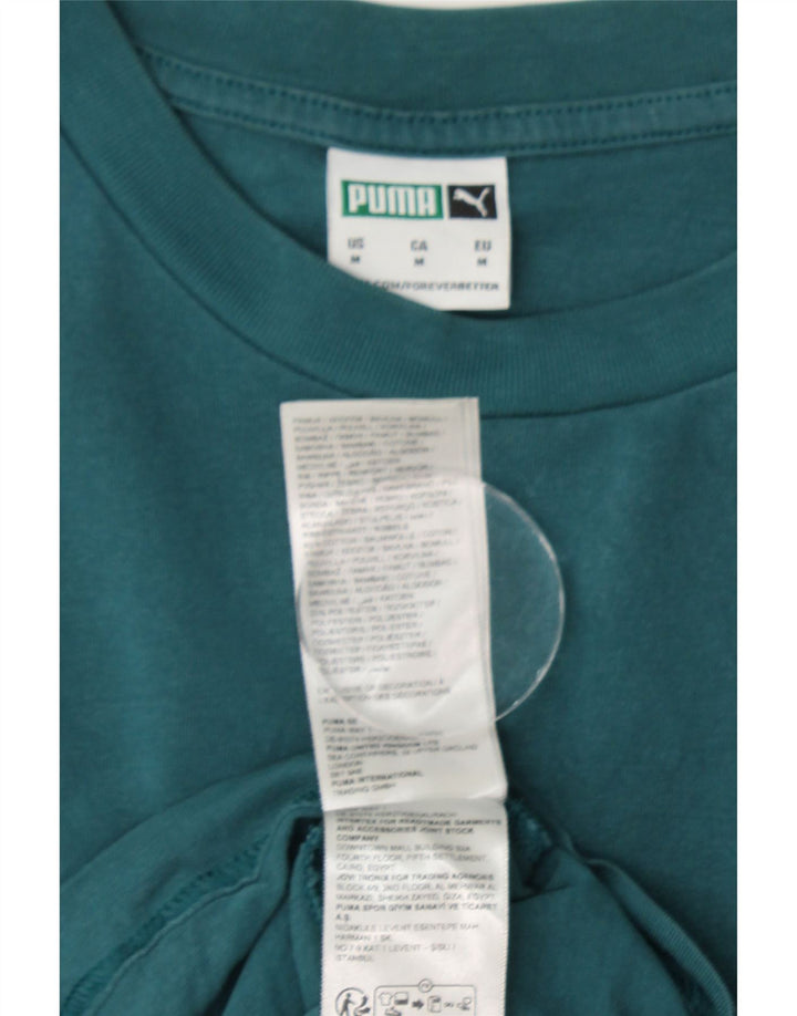 PUMA muška majica s grafičkim motivima srednje zelene pamučne boje