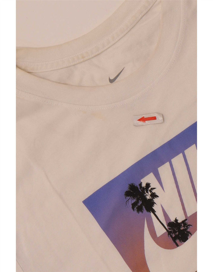 Nike muška majica s grafičkim motivima, srednji bijeli pamuk