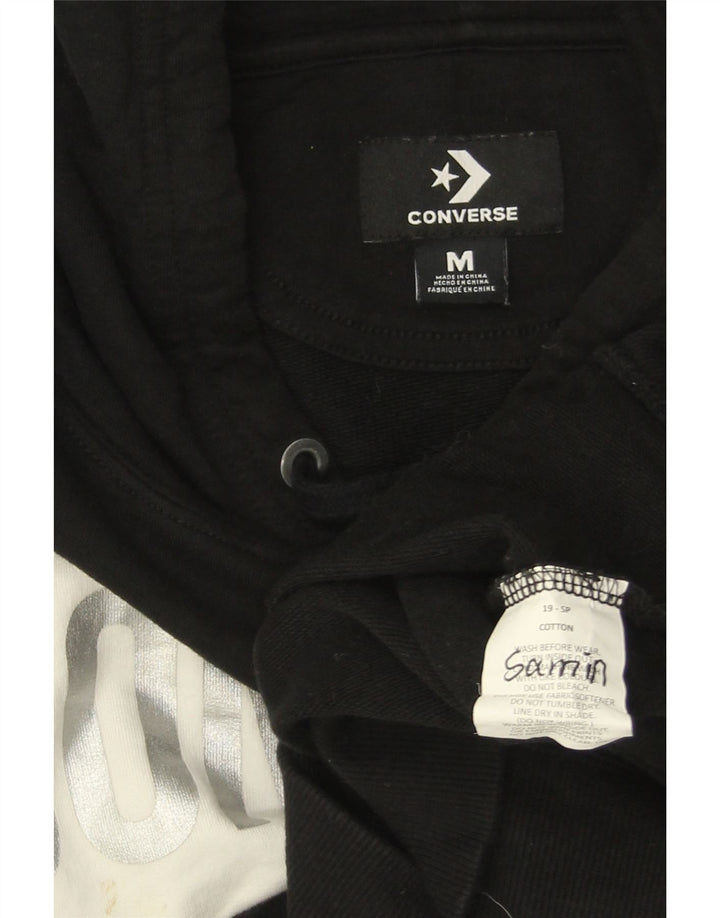 CONVERSE muška majica s kapuljačom s kapuljačom srednje crne boje, pamuk