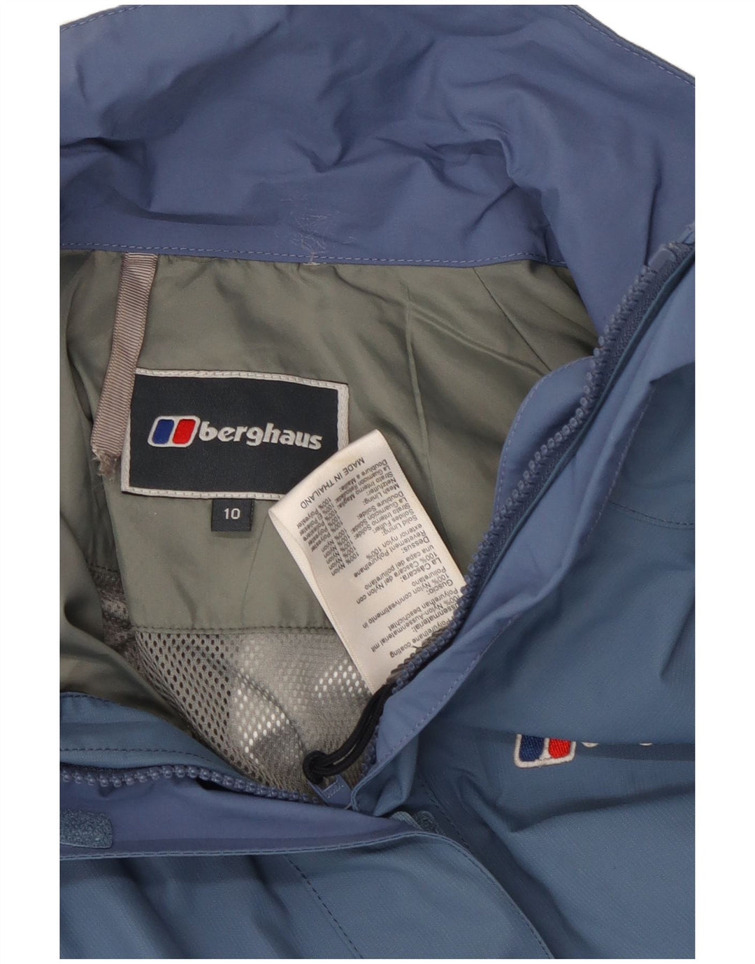 BERGHAUS ženska kišna jakna s kapuljačom UK 10 Small Blue Colourblock najlon