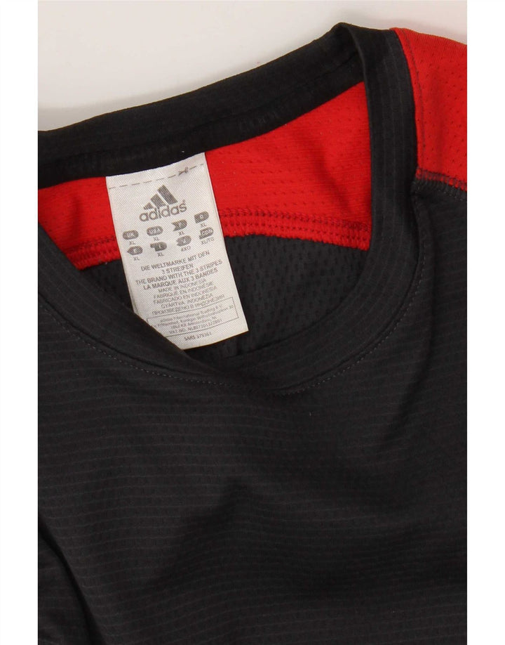 Adidas muška majica s dugim rukavima XL u sivoj boji od poliestera