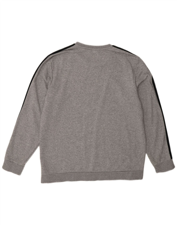 Adidas muška majica s kratkim rukavima XL, sivi flekasti pamuk