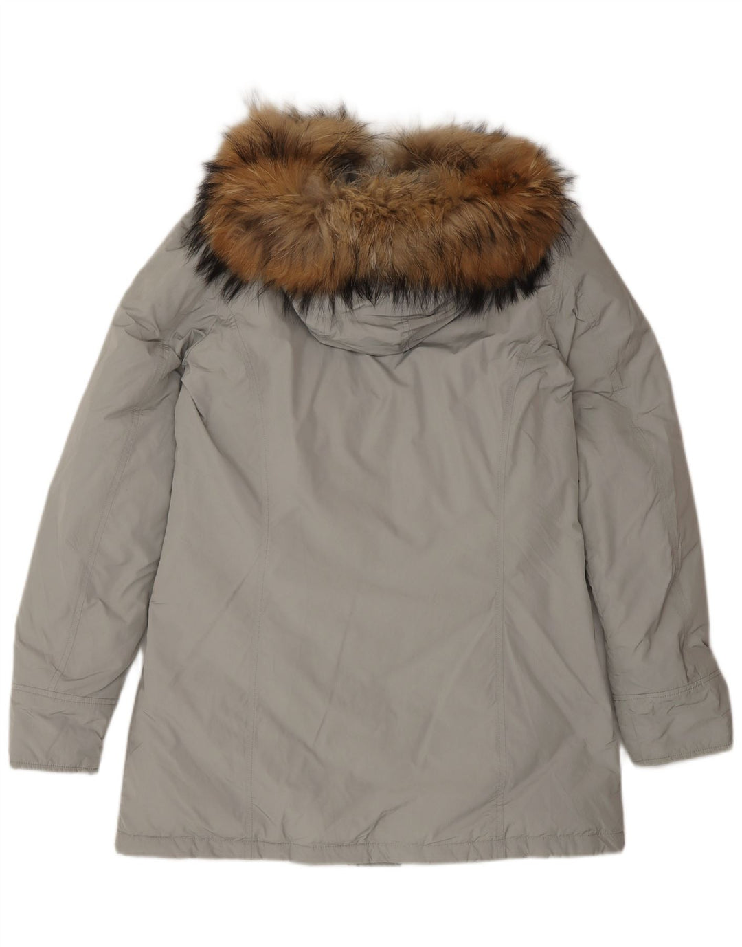 Woolrich ženska jakna parka s kapuljačom UK 16 velika siva zimska poliester