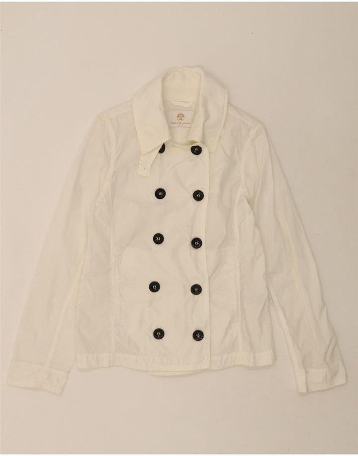 NORTH SAILS Womens Oversized Bomber Jacket UK 10 Small White Polyamide Vintage North Sails and Second-Hand North Sails from Messina Hembry 