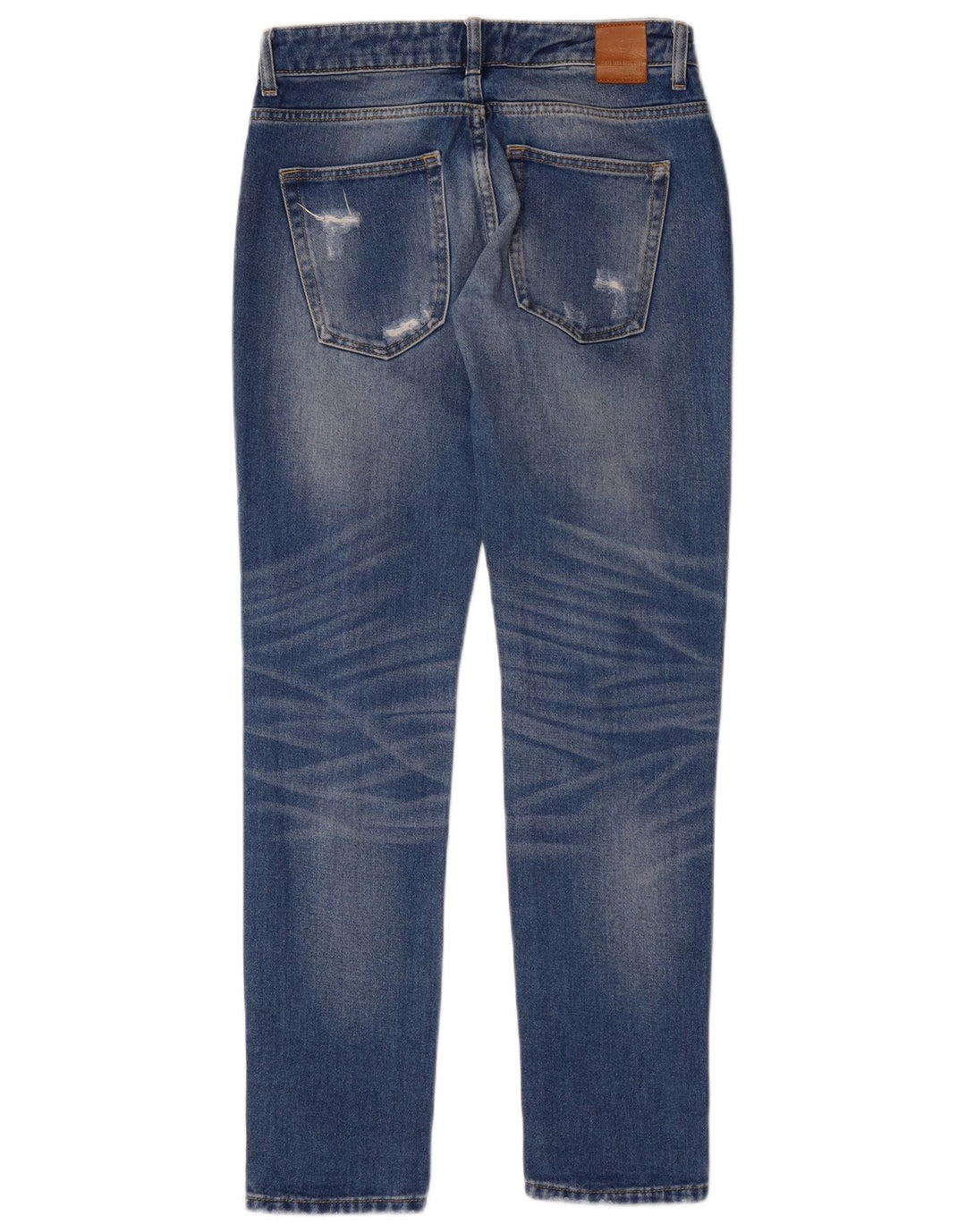 Zara ženske traperice sa suženim trapericama EU 34 2XS W24 L30 Blue Grunge