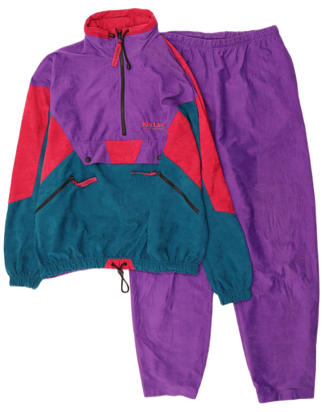 No Limits Muški pulover s kapuljačom Puna trenirka 2XL ljubičaste boje