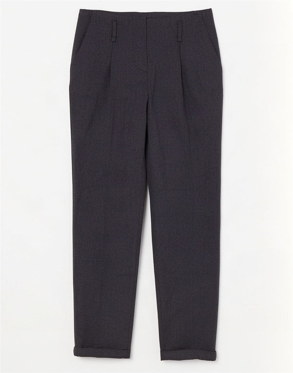 Zara ženske ravne chino hlače male W26 L28 tamnoplavi poliester
