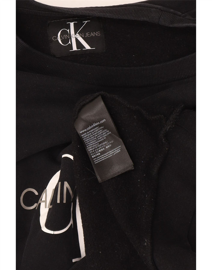Calvin Klein Jeans ženski džemper s grafičkim motivima UK 12 srednje crna