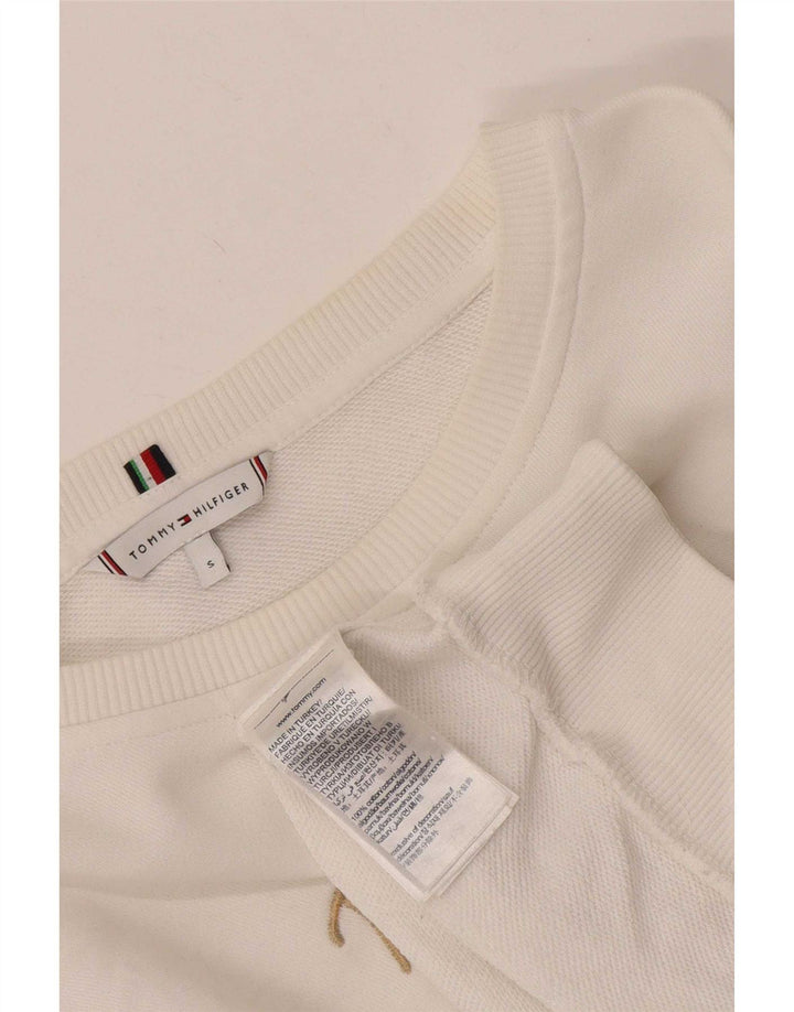 Tommy Hilfiger Ženska majica s velikim grafičkim motivom UK 10 Mala bijela