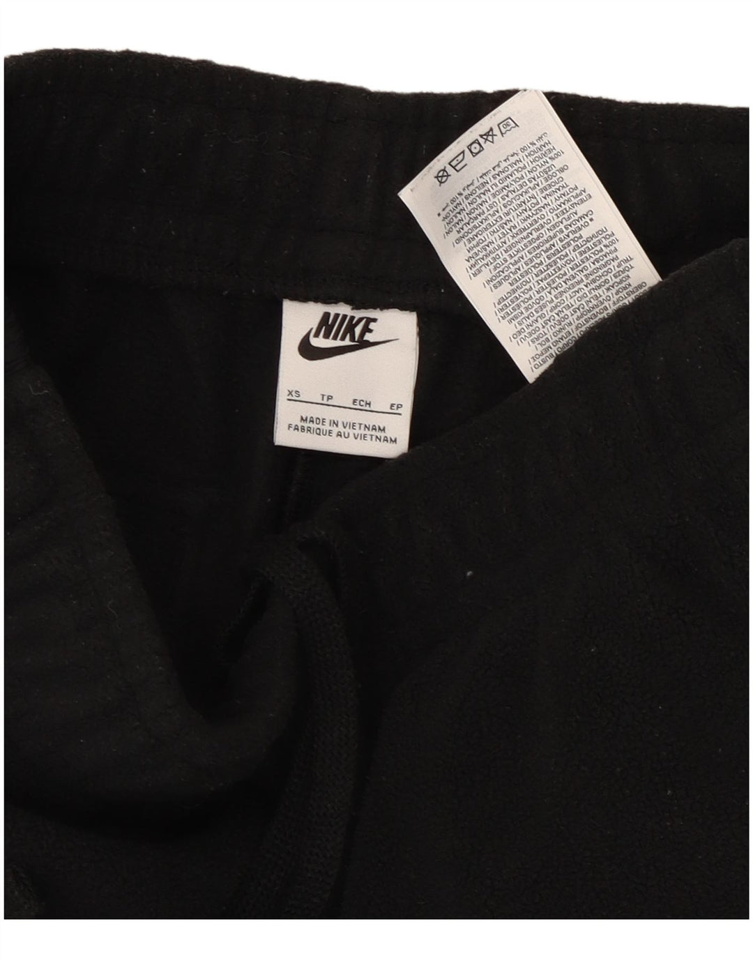 NIKE Ženska flis trenirka Hlače Joggers UK 6 XS crni poliester