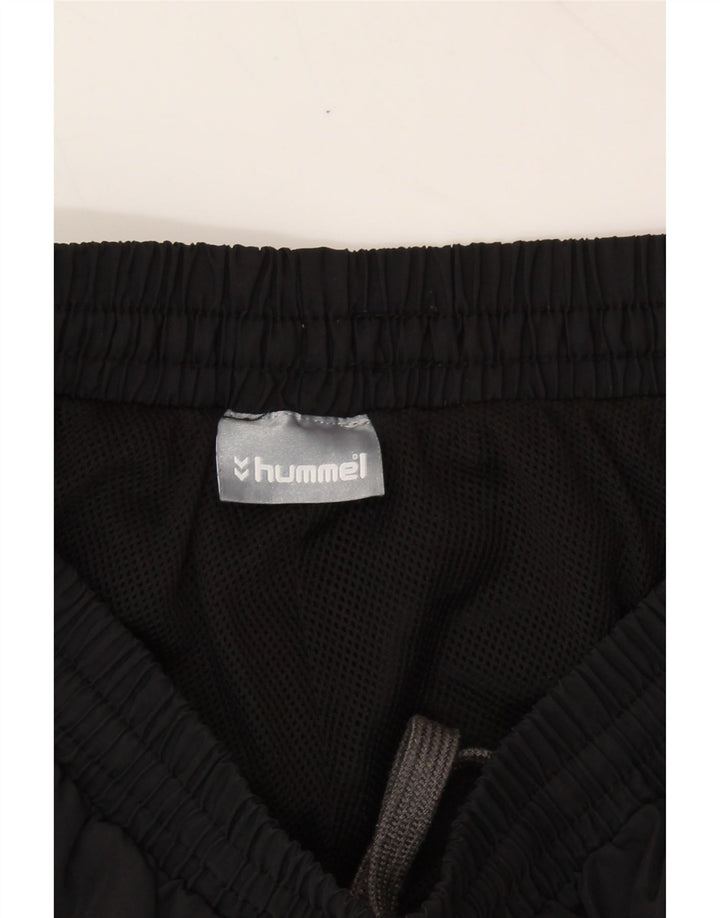HUMMEL Mens Graphic Tracksuit Trousers Small  Black Polyester Vintage Hummel and Second-Hand Hummel from Messina Hembry 