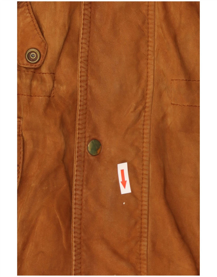 Vintage muška antilop jakna IT 54 2XL smeđa koža