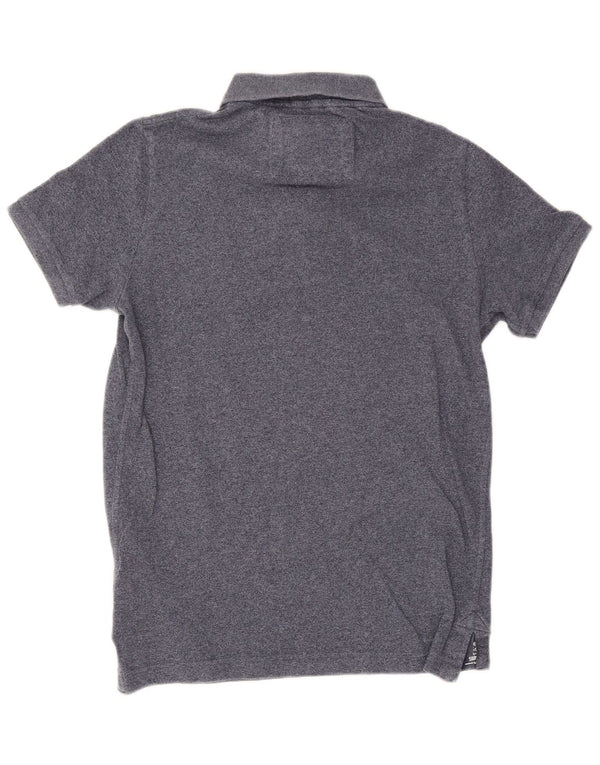 Superdry muška grafička polo majica XL plavi flekasti pamuk