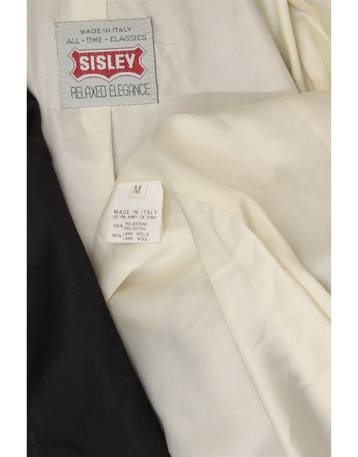 Sisley muška jakna sa 1 gumbom UK 38 srednje sivi poliester