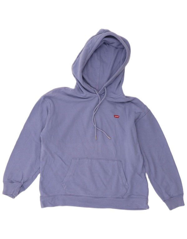 Levi's ženska majica s kapuljačom širokog kroja UK 14 srednje plavi pamuk