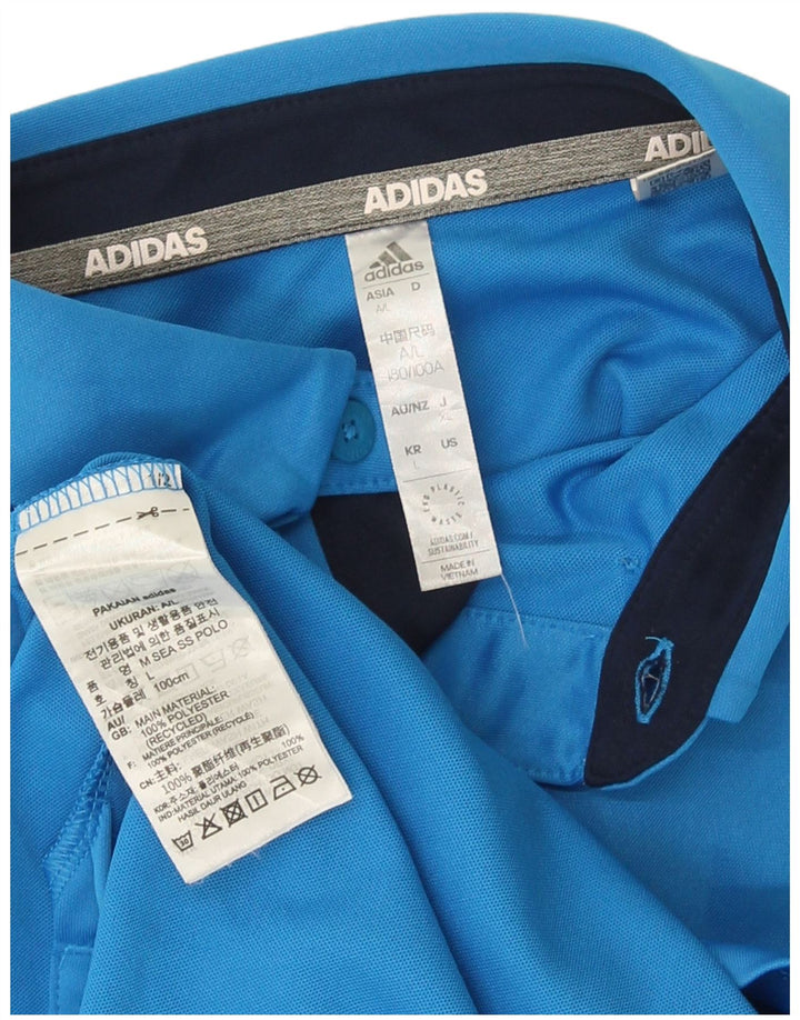 Adidas muška polo majica velika plava poliester