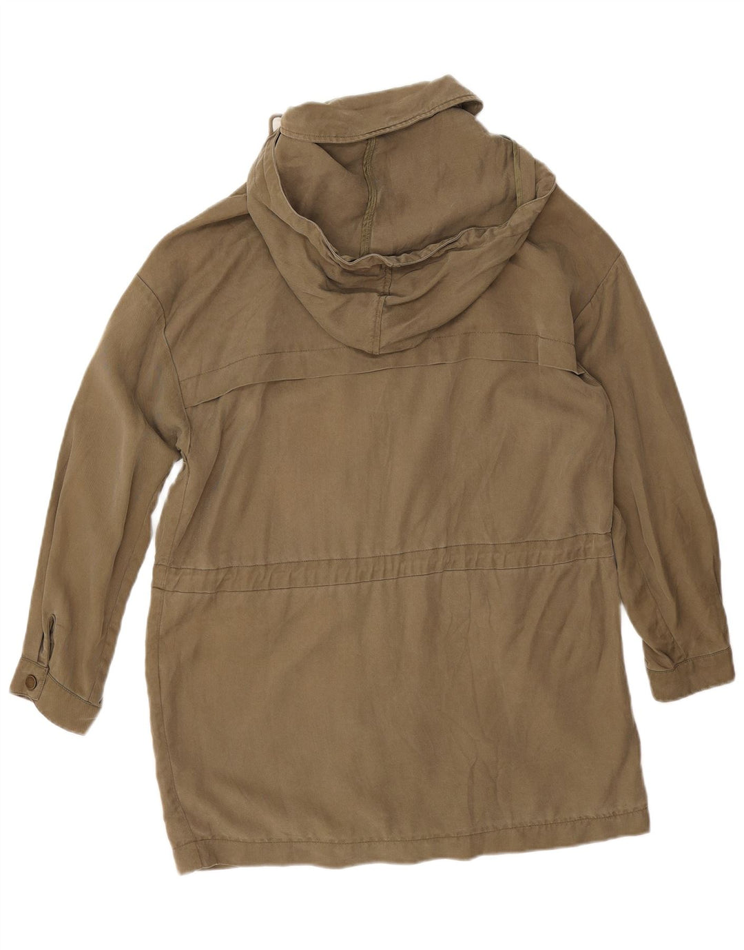 Zara ženska prevelika parka jakna s kapuljačom UK 14 srednje kaki boje
