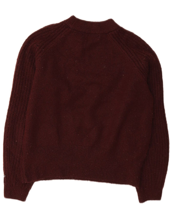 Marks & Spencer ženski pulover s okruglim izrezom UK 10 Small Burgundy