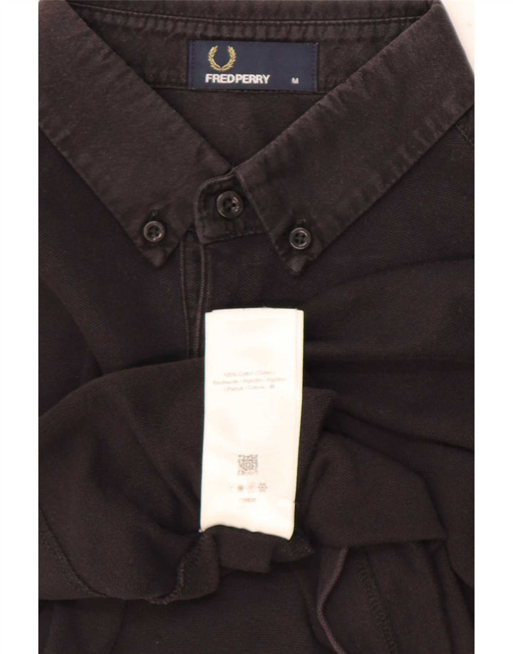 Fred Perry muška polo majica Srednje crni pamuk